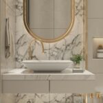 Brass Frame Mirror