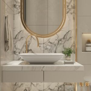 Brass Frame Mirror