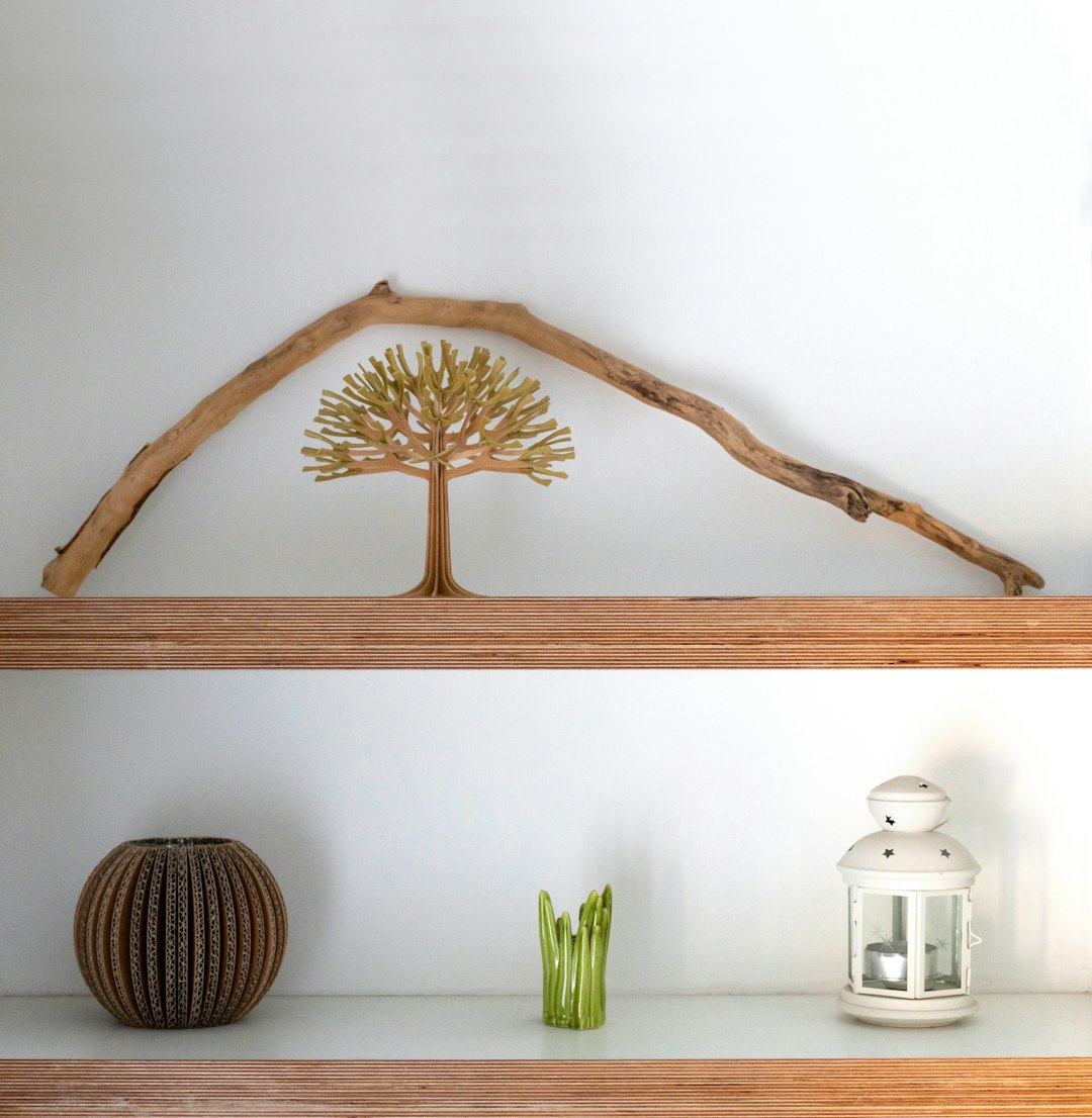 Turned Wood Table Lamp — angle 4